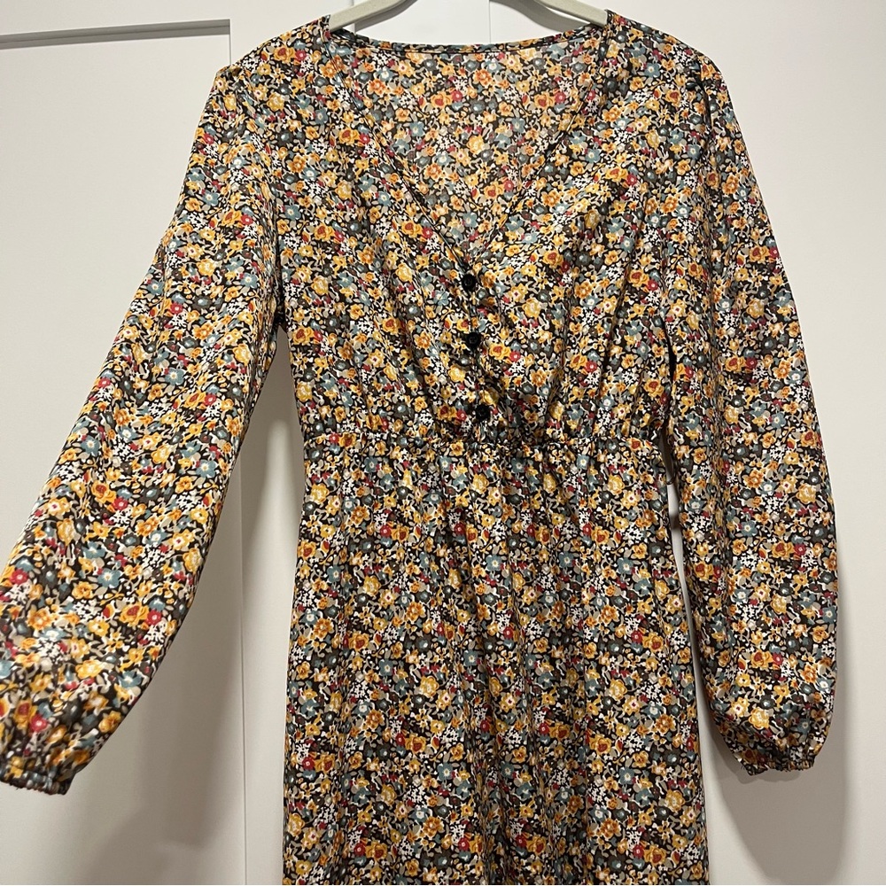 Floral Long Sleeve Dress